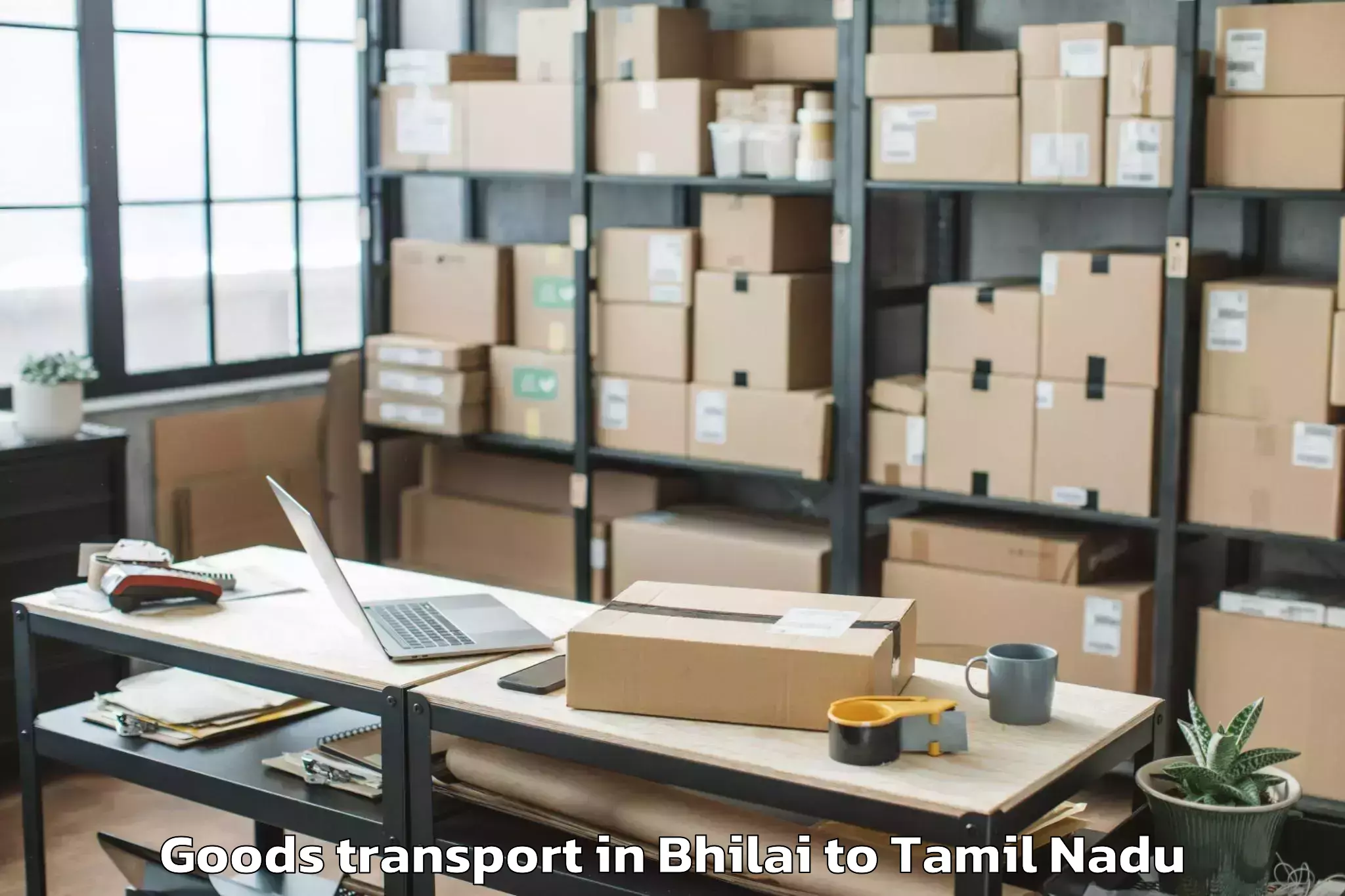 Easy Bhilai to Madurai Kamaraj University Mad Goods Transport Booking